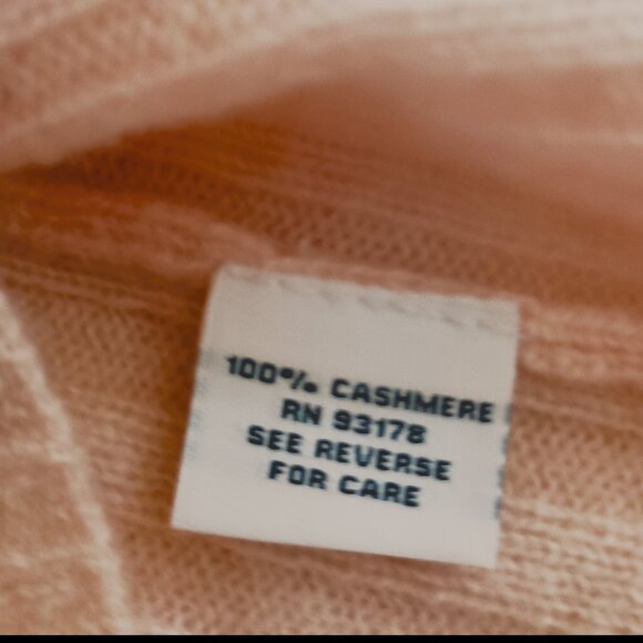 The Cashmere Project Pink Ribbed Crewneck Sweater Ruffle Trim Women's Size M NWT - Picture 9 of 16